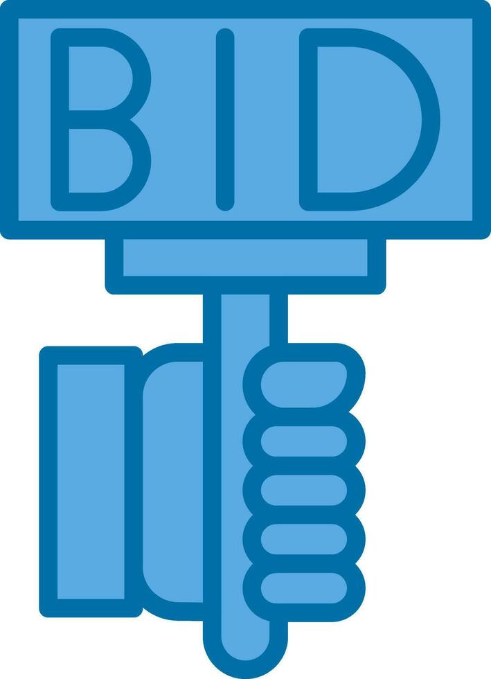 Bid Vector Icon Design