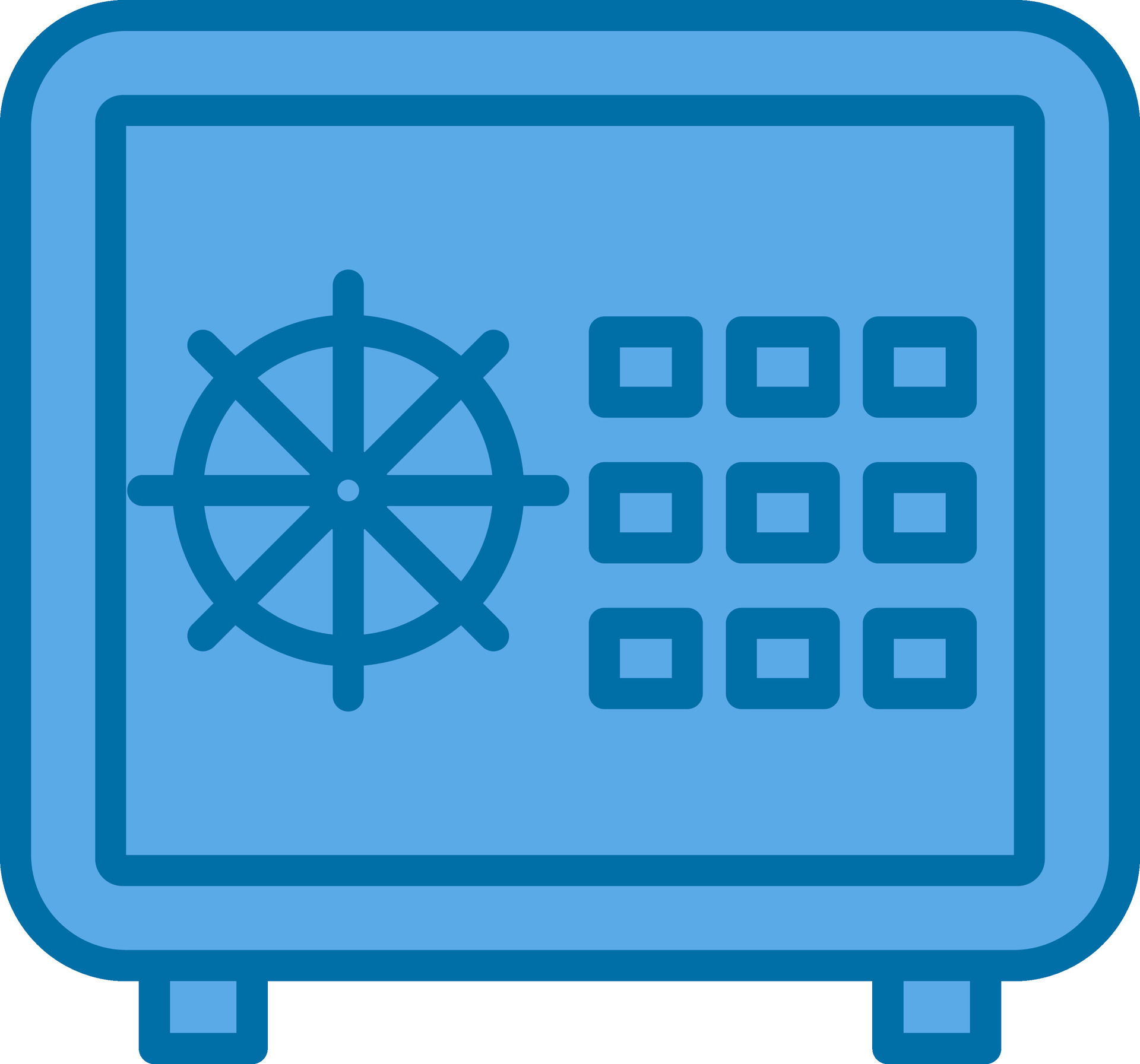 Safe locker Vector Icon Design 25564151 Vector Art at Vecteezy