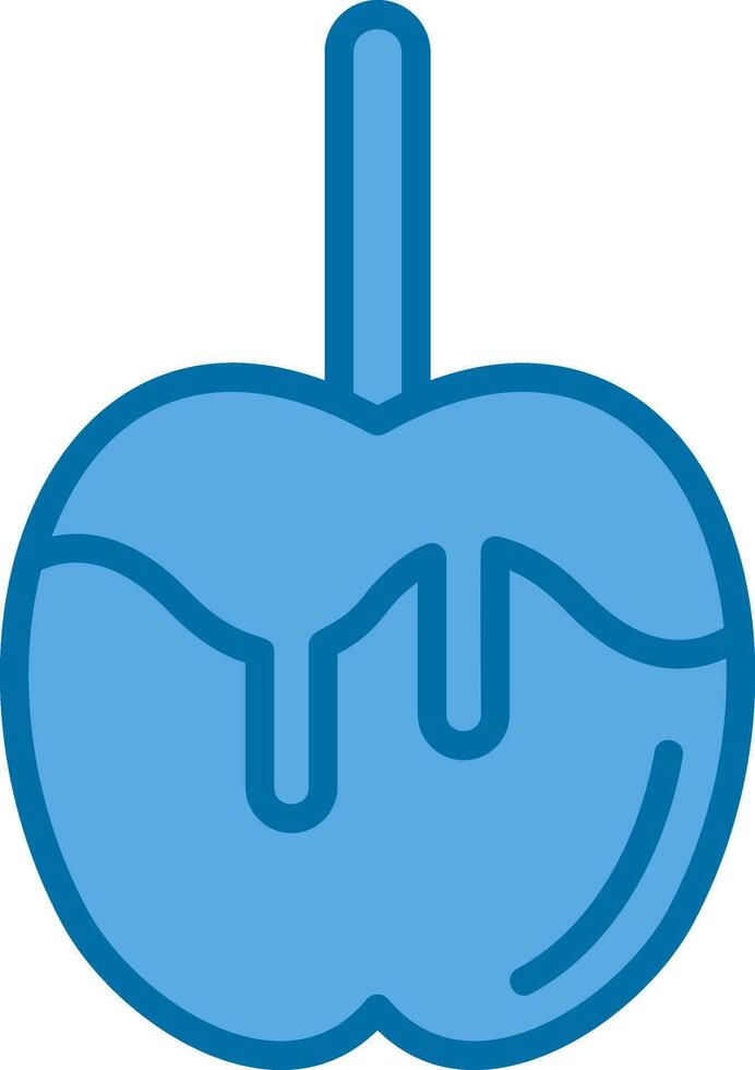 Caramel apple Vector Icon Design