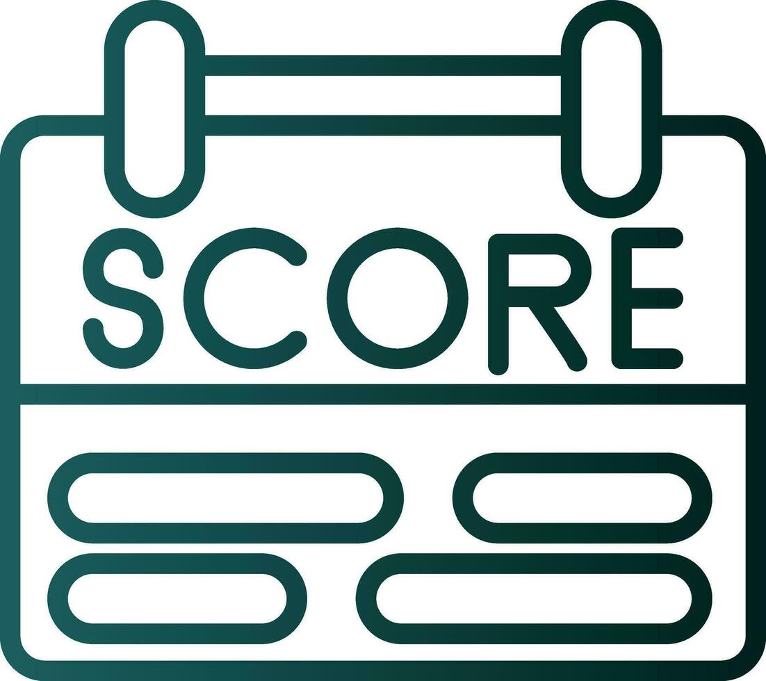 Scoring Vector Icon Design