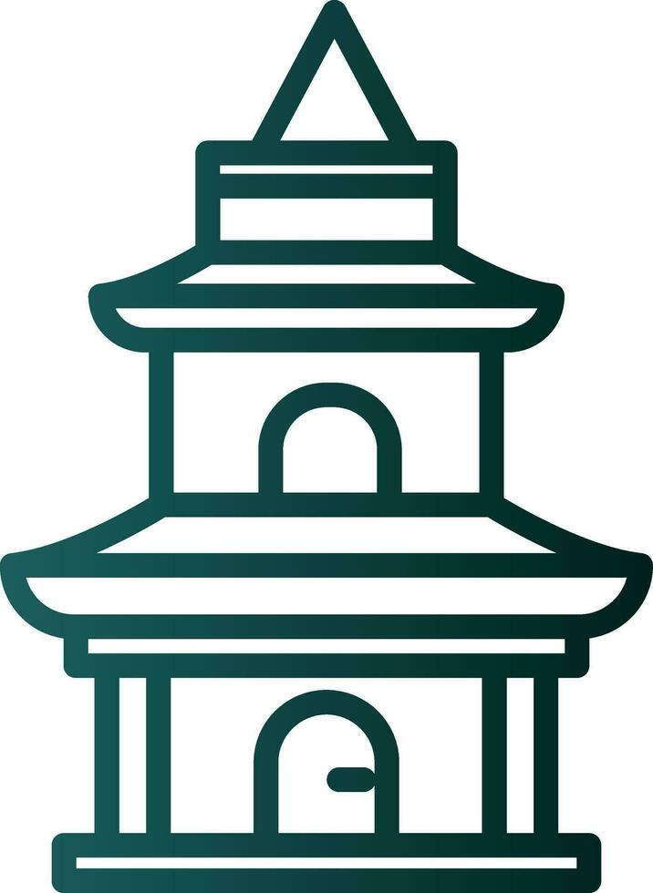 diseño de icono de vector de templo