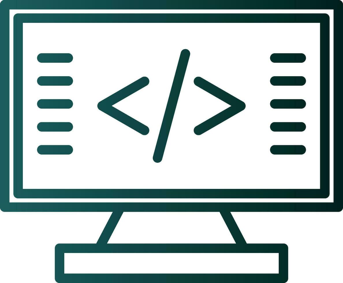 codificación vector icono diseño