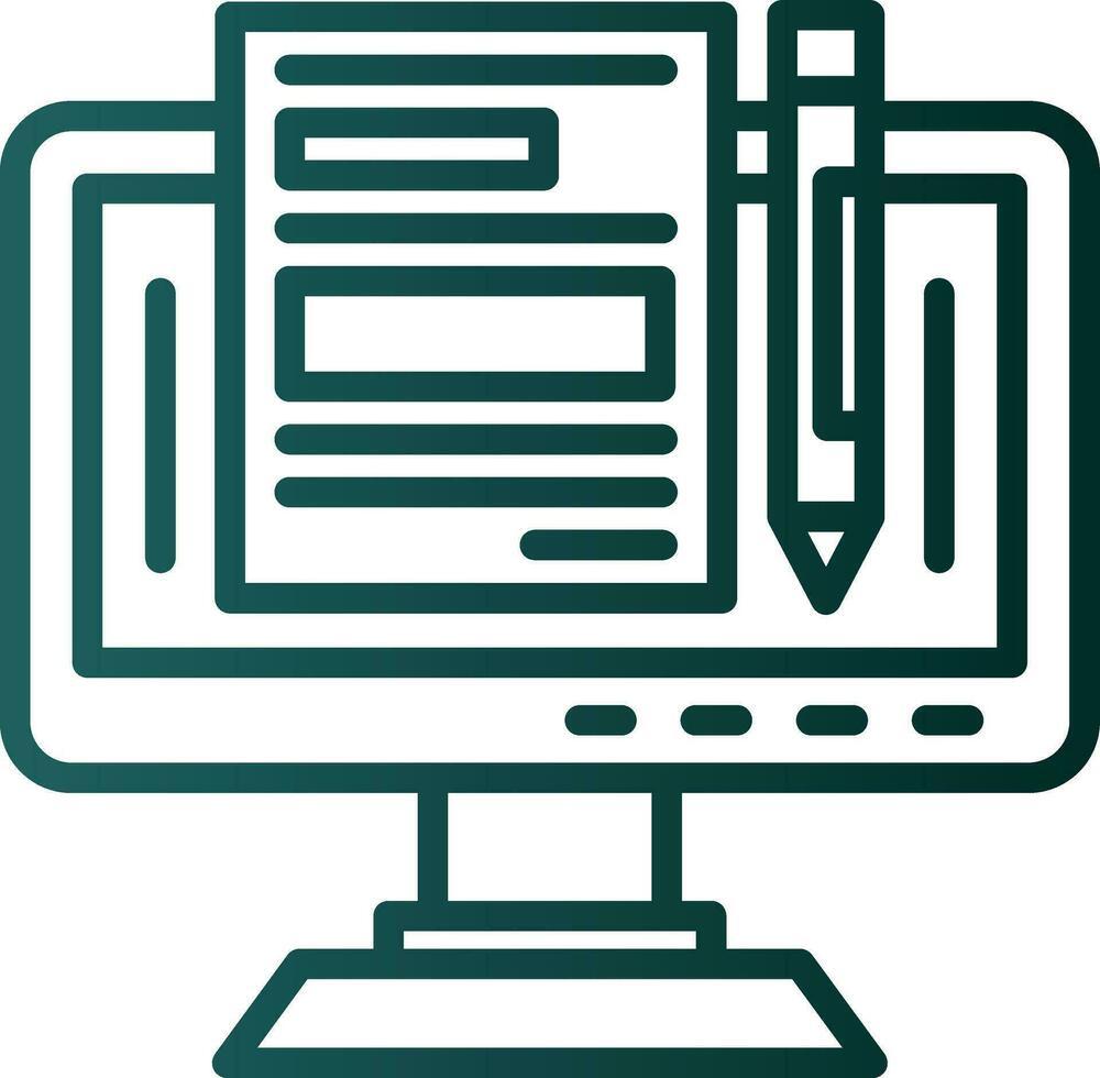 Blogger Vector Icon Design