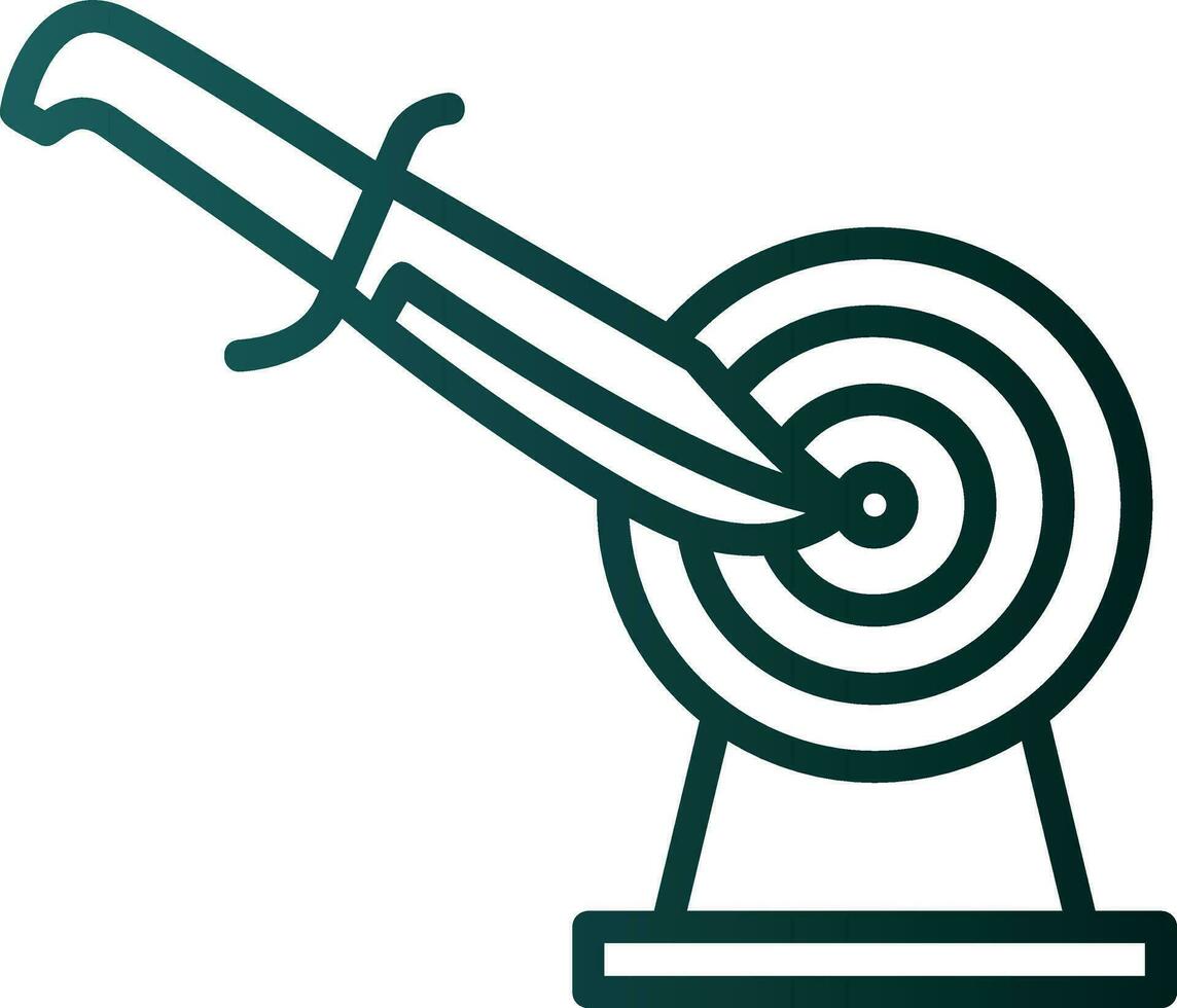 Knife throwing Vector Icon Design