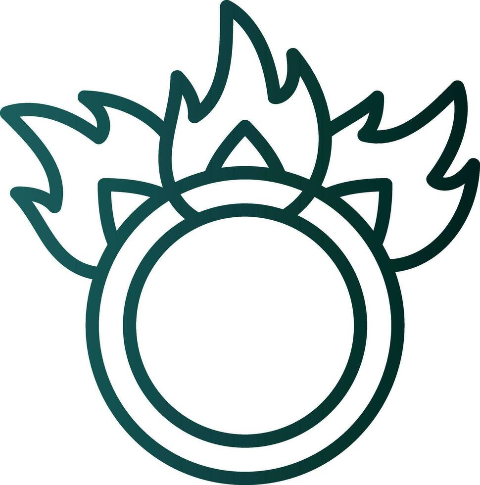 Ring of fire Vector Icon Design