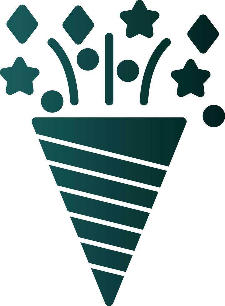 Confetti Vector Icon Design