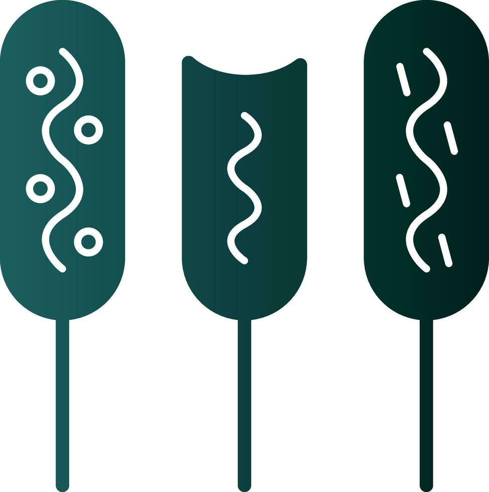 Corn dog Vector Icon Design