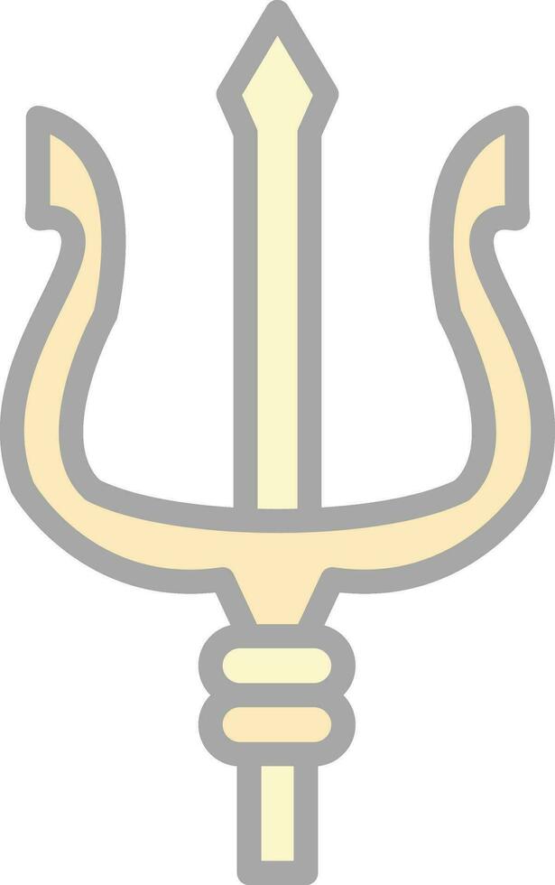 Trident Vector Icon Design