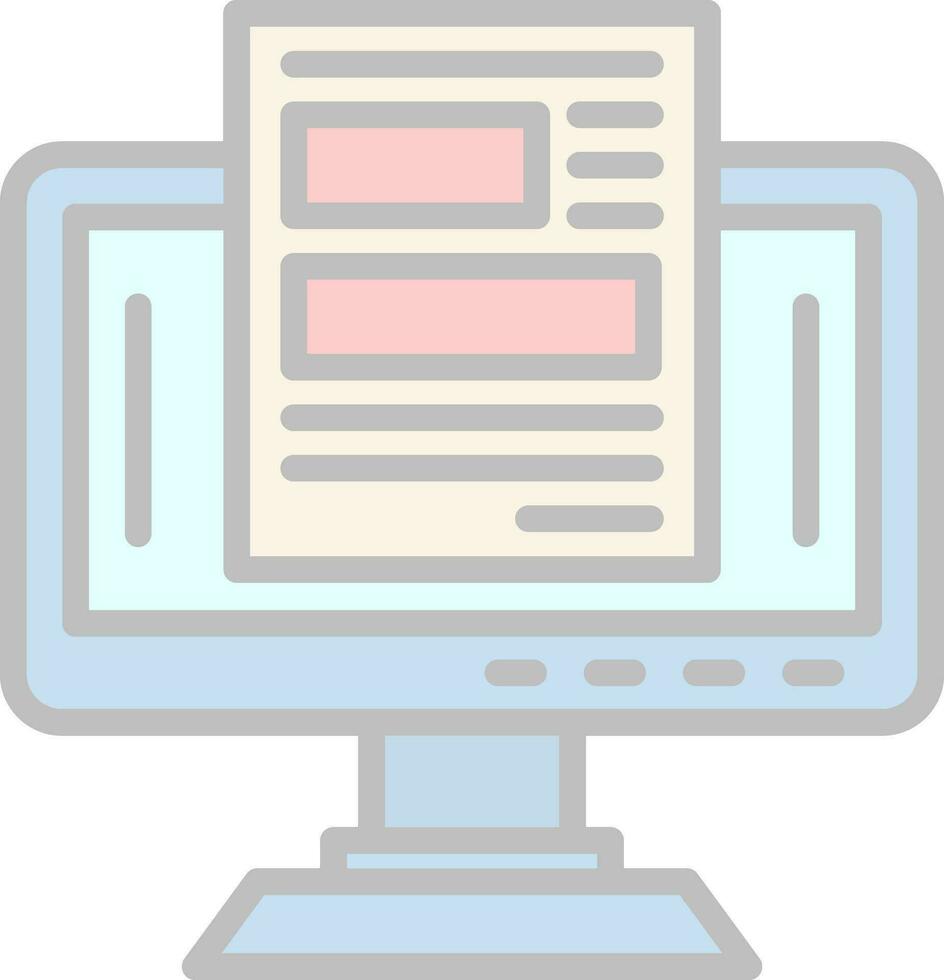 Content Vector Icon Design