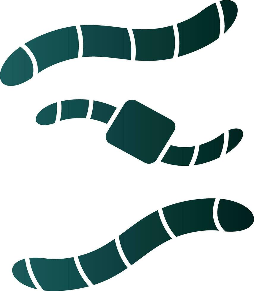 Worm Vector Icon Design