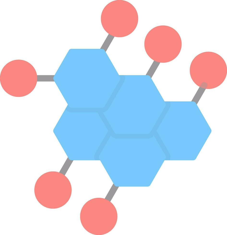 molécula vector icono diseño