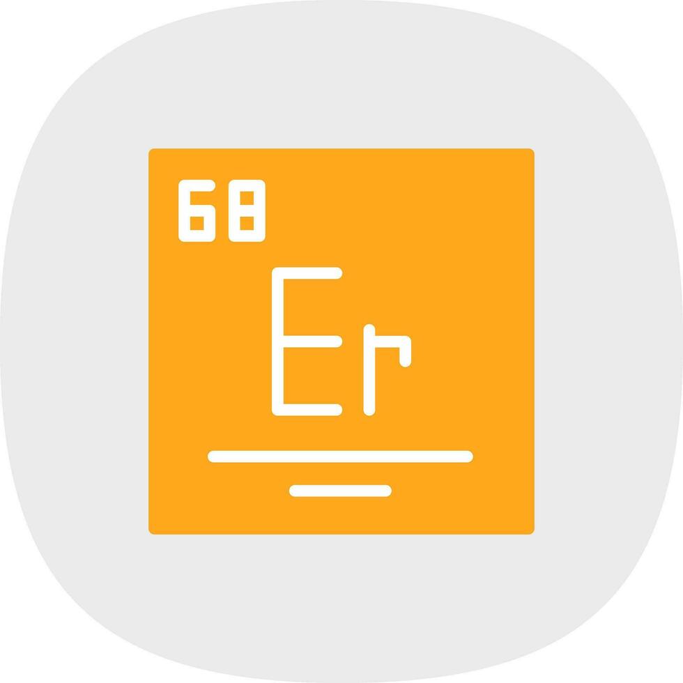 Erbium Vector Icon Design