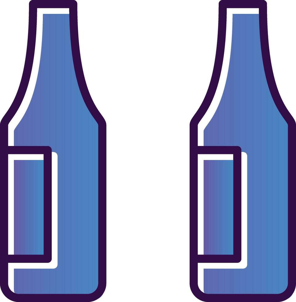 Beer bottle Vector Icon Design