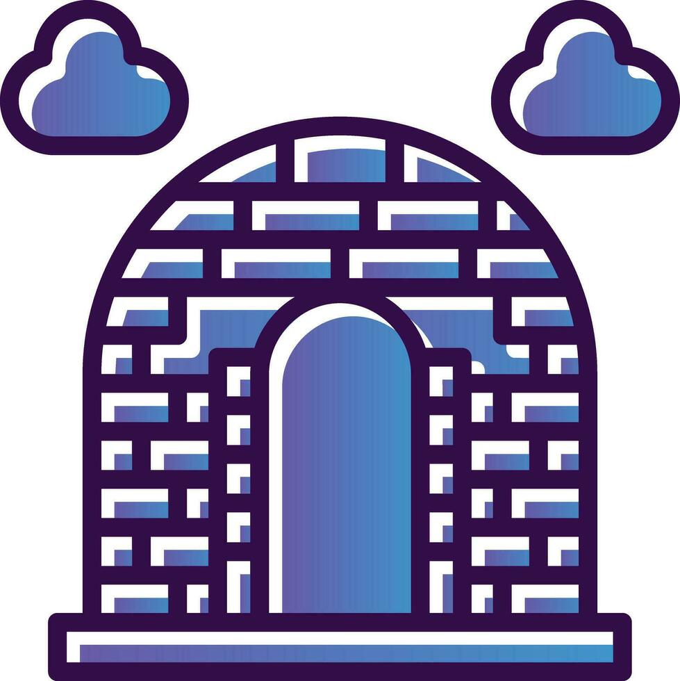 Igloo Vector Icon Design