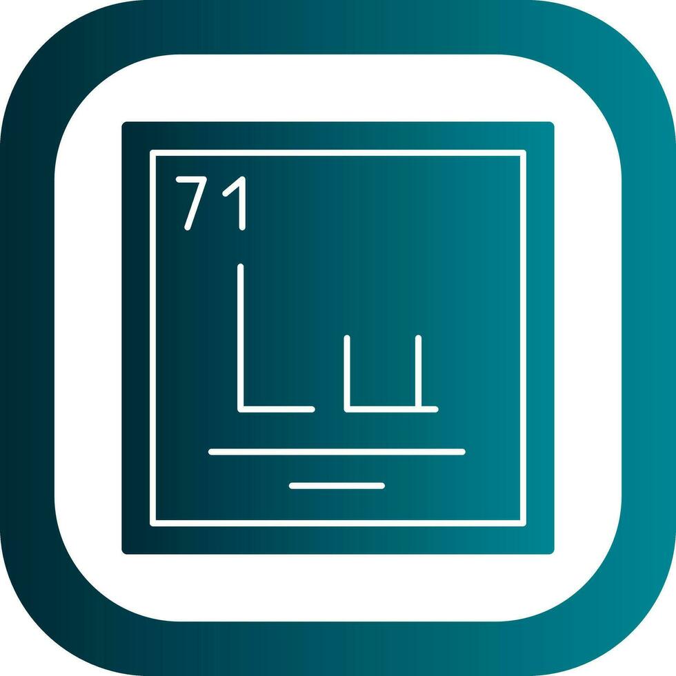 Lutetium Vector Icon Design