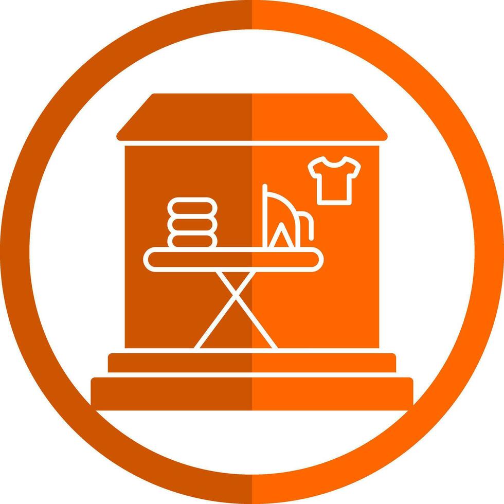 Laundry shop Vector Icon Design