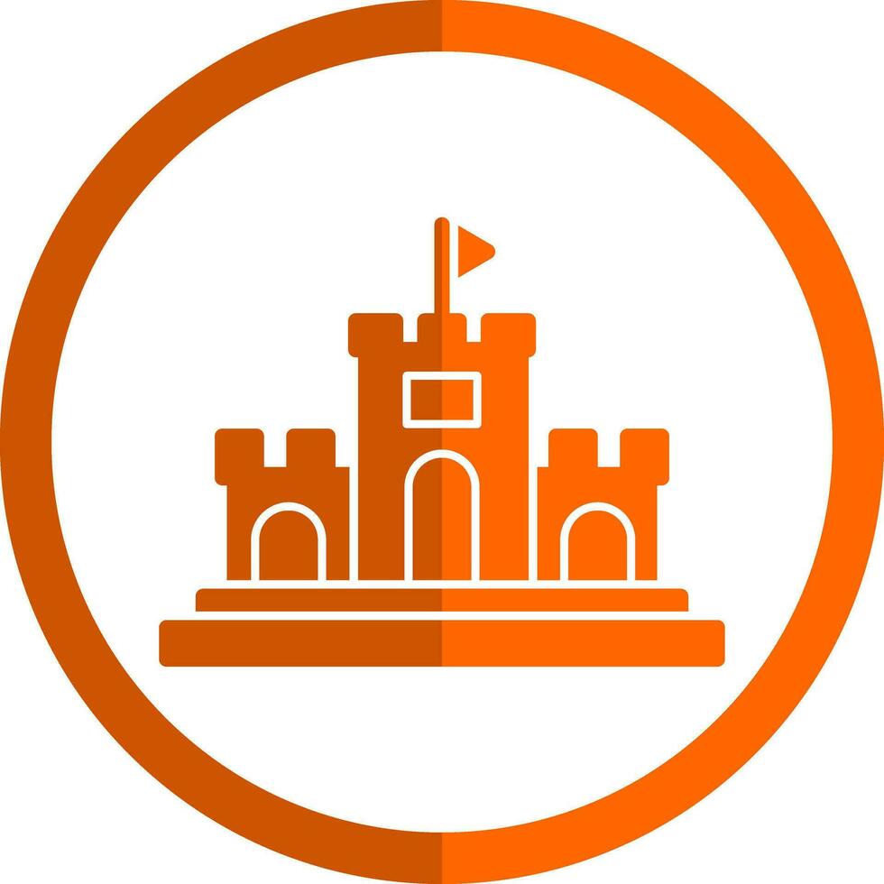 arena castillo vector icono diseño