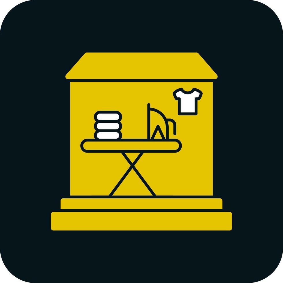 Laundry shop Vector Icon Design