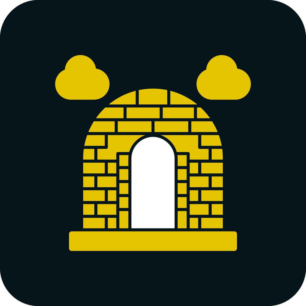 Igloo Vector Icon Design