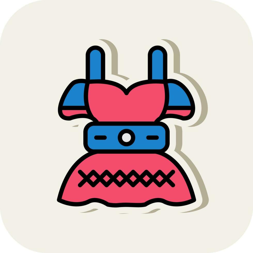 Dirndl Vector Icon Design