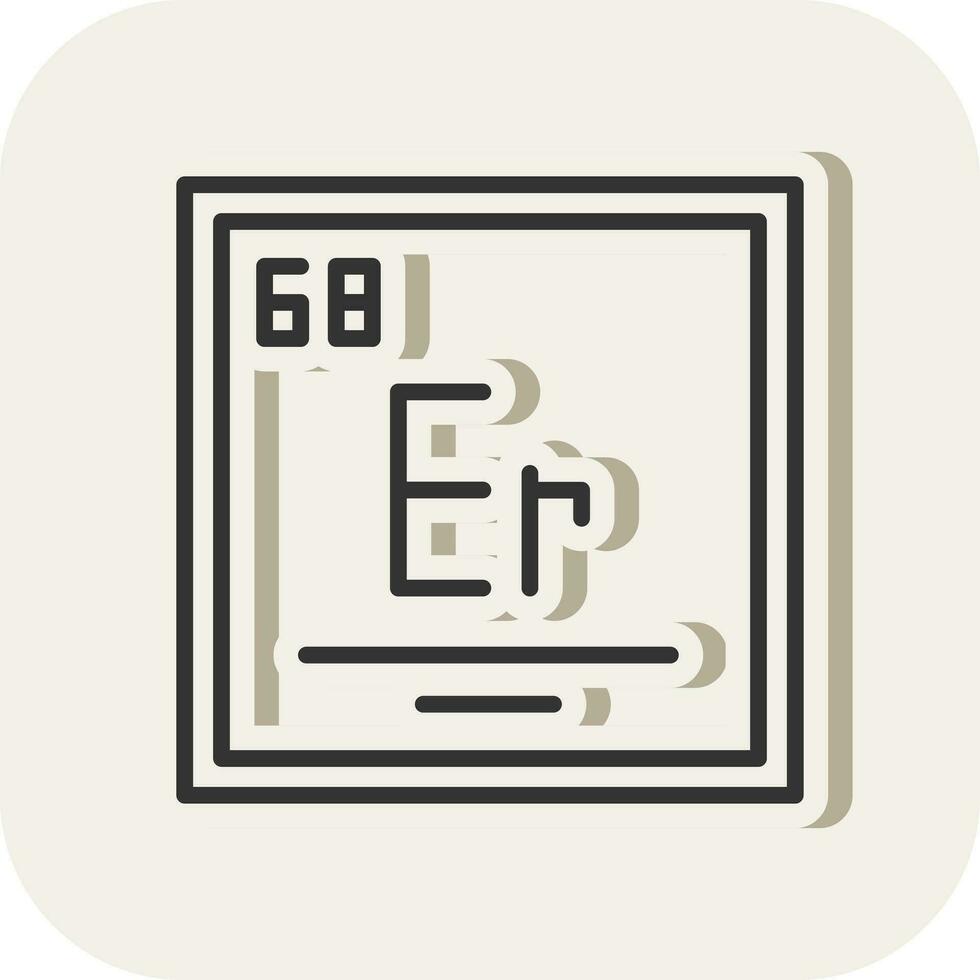 Erbium Vector Icon Design