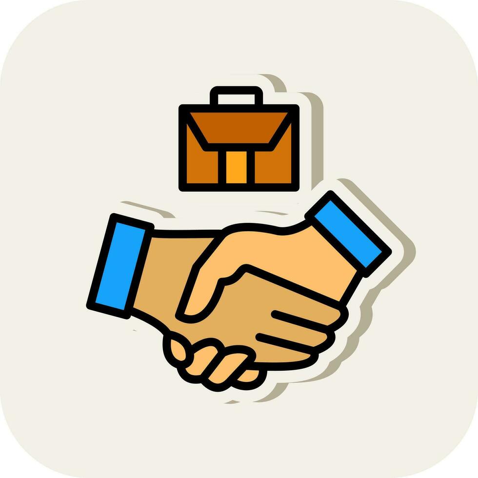 Business partnership Vector Icon Design