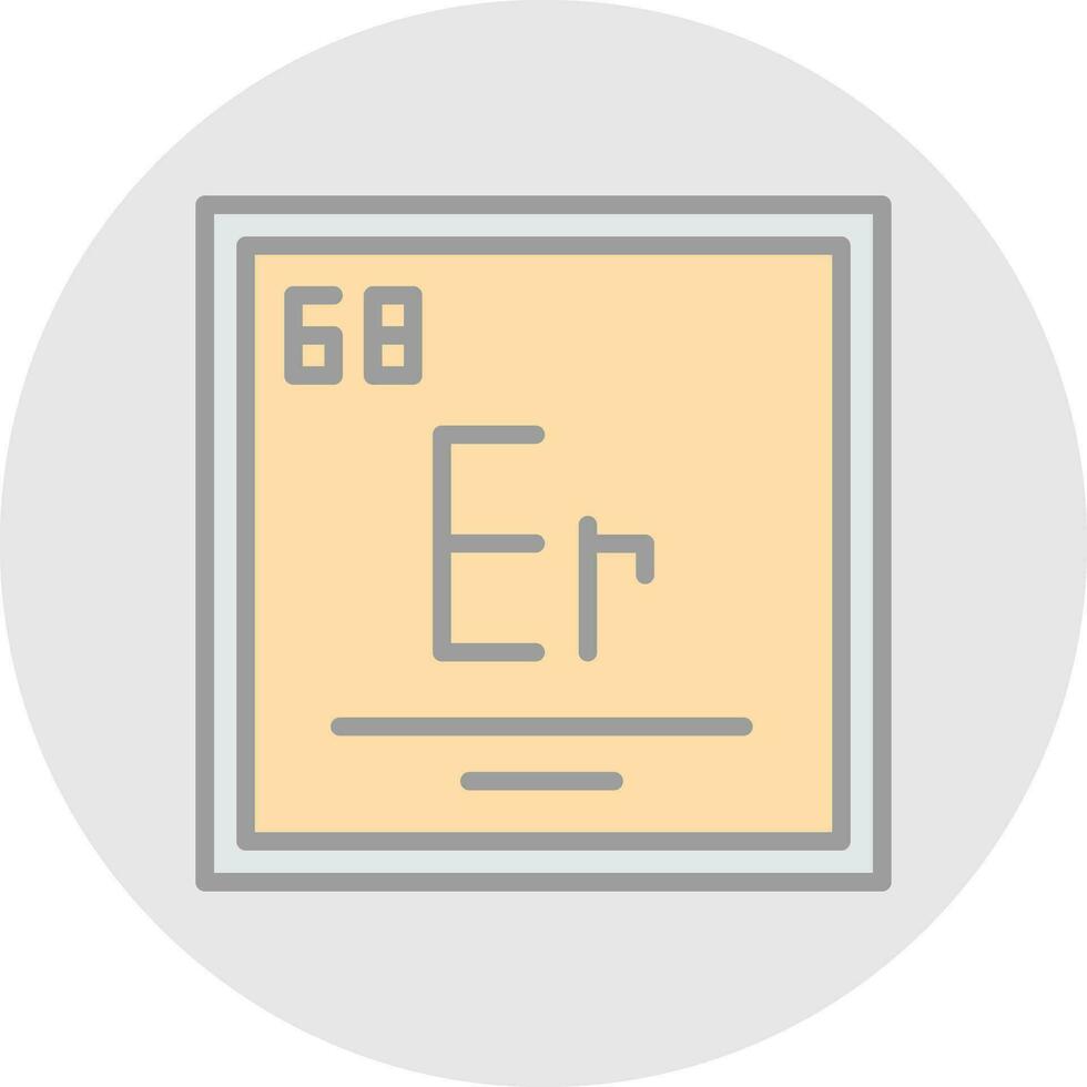 Erbium Vector Icon Design