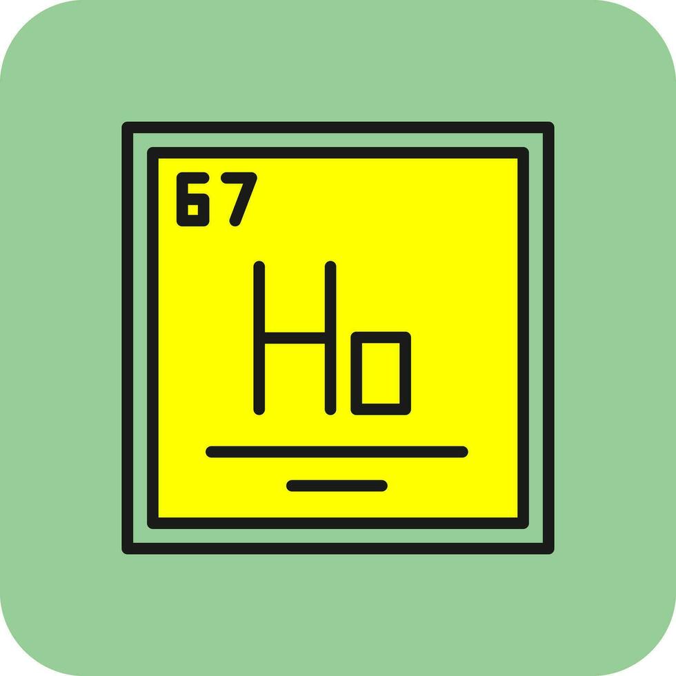 Holmium Vector Icon Design