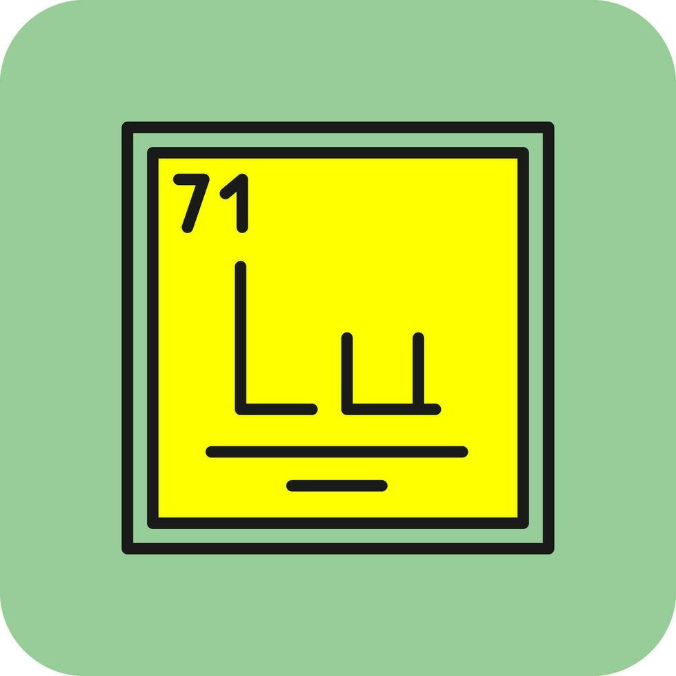 Lutetium Vector Icon Design