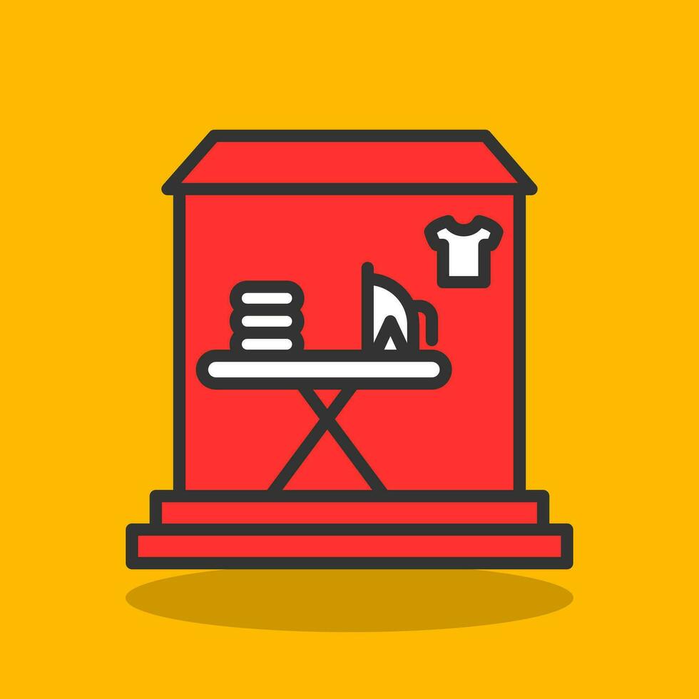 Laundry shop Vector Icon Design