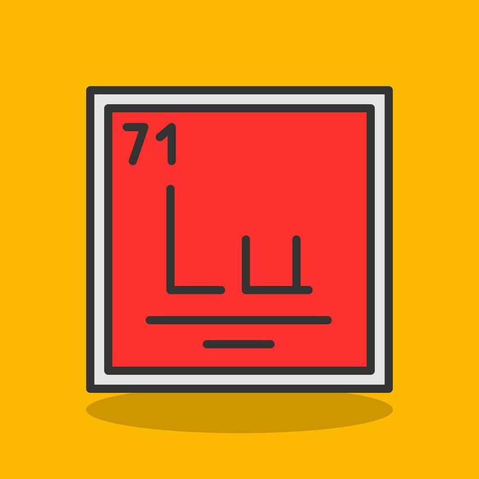 Lutetium Vector Icon Design