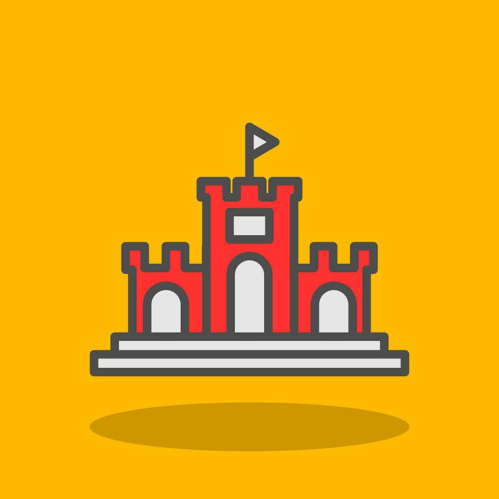 Sand castle Vector Icon Design