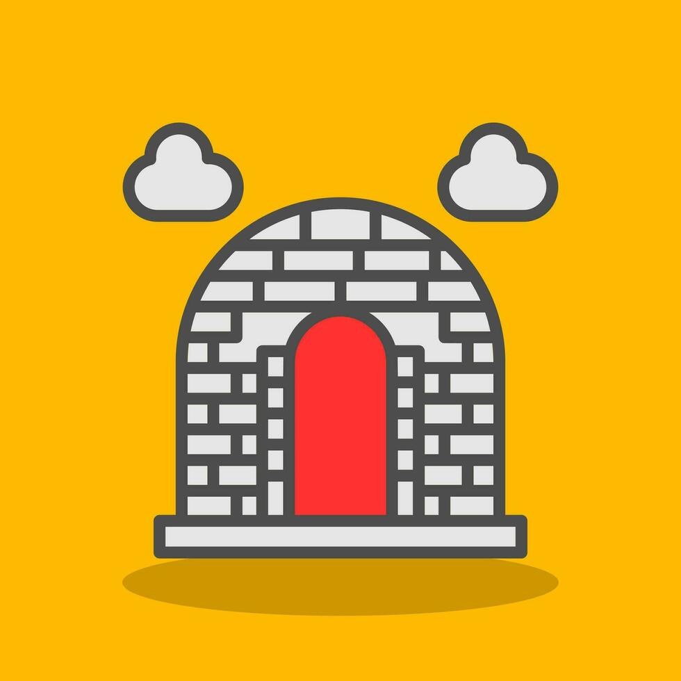Igloo Vector Icon Design