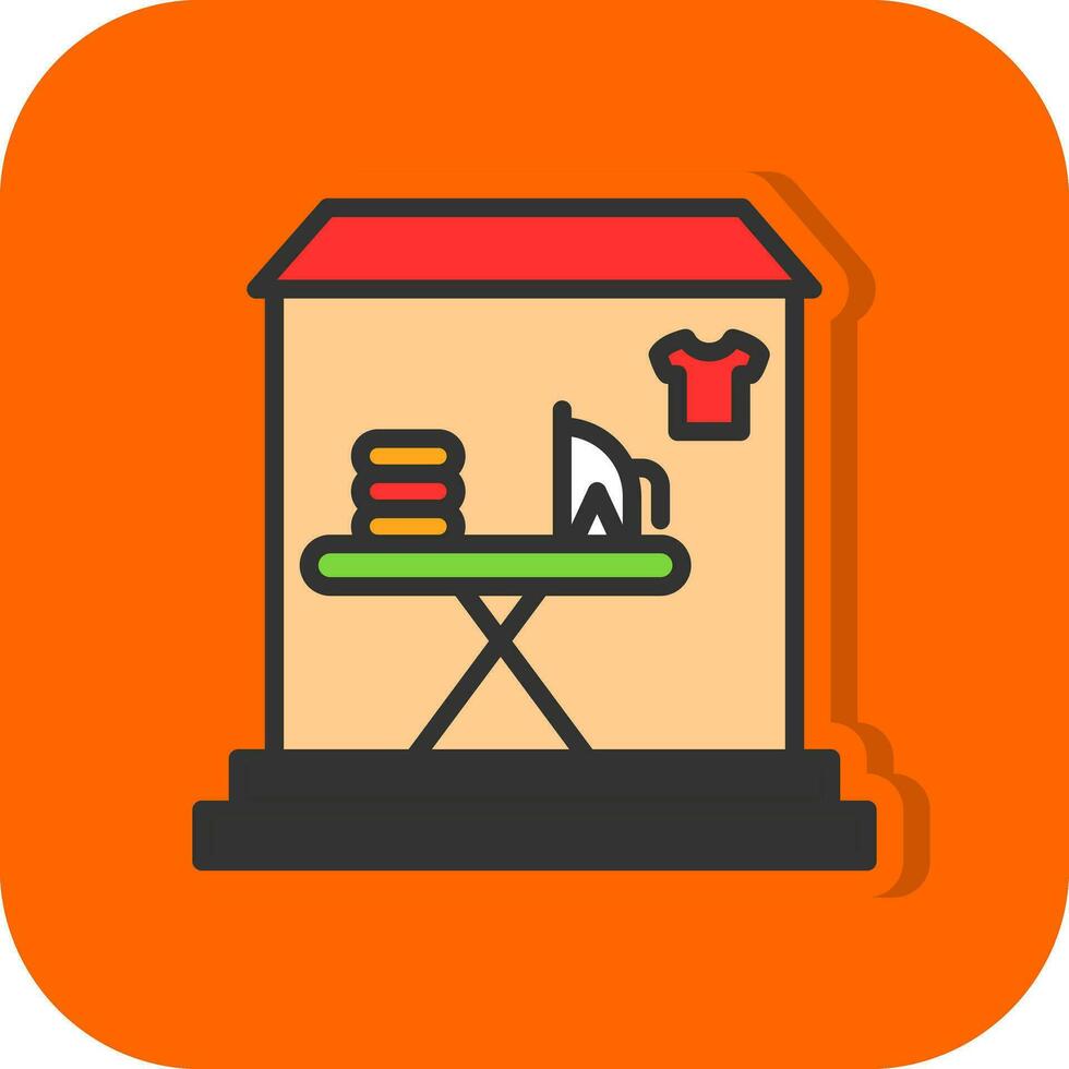 Laundry shop Vector Icon Design