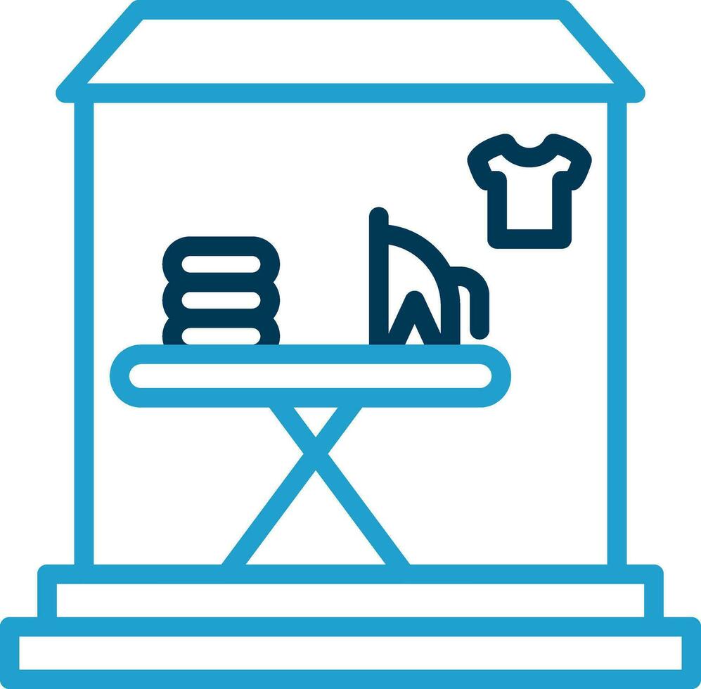 Laundry shop Vector Icon Design