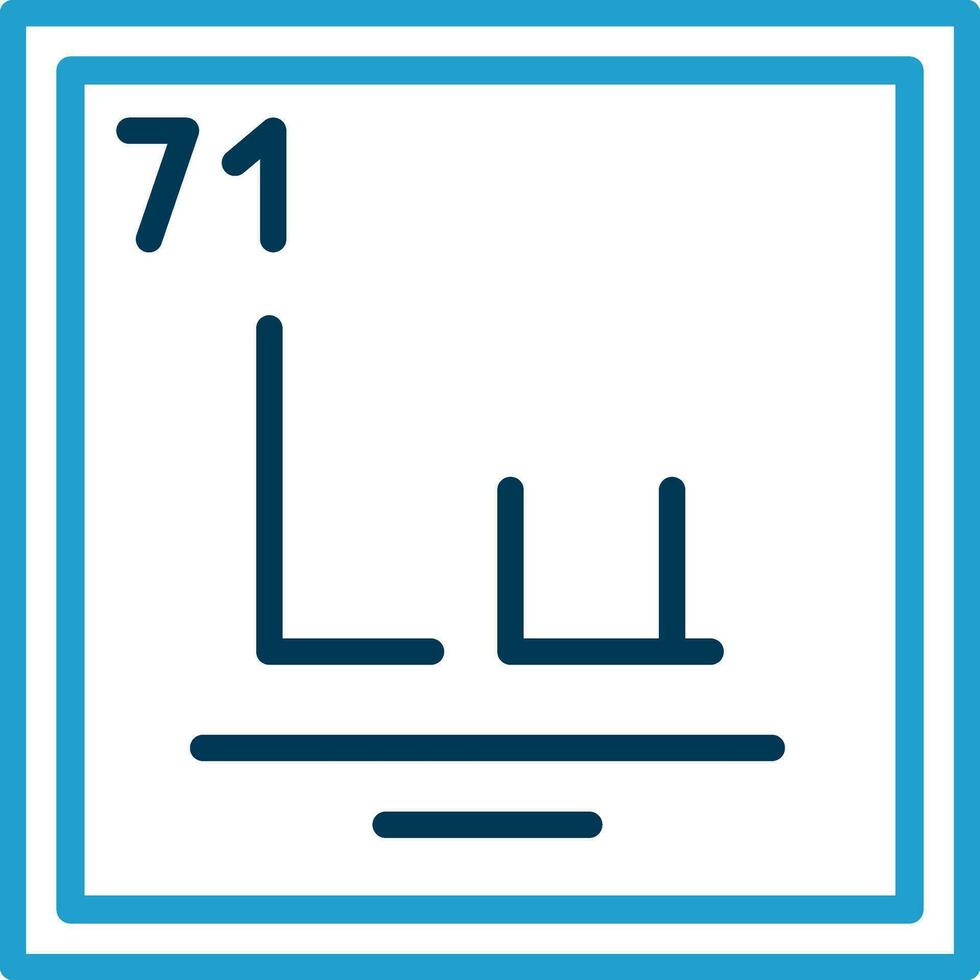 Lutetium Vector Icon Design