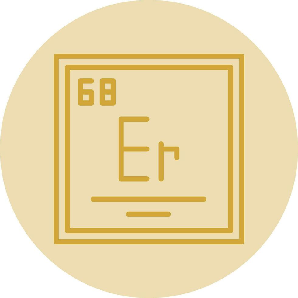 Erbium Vector Icon Design