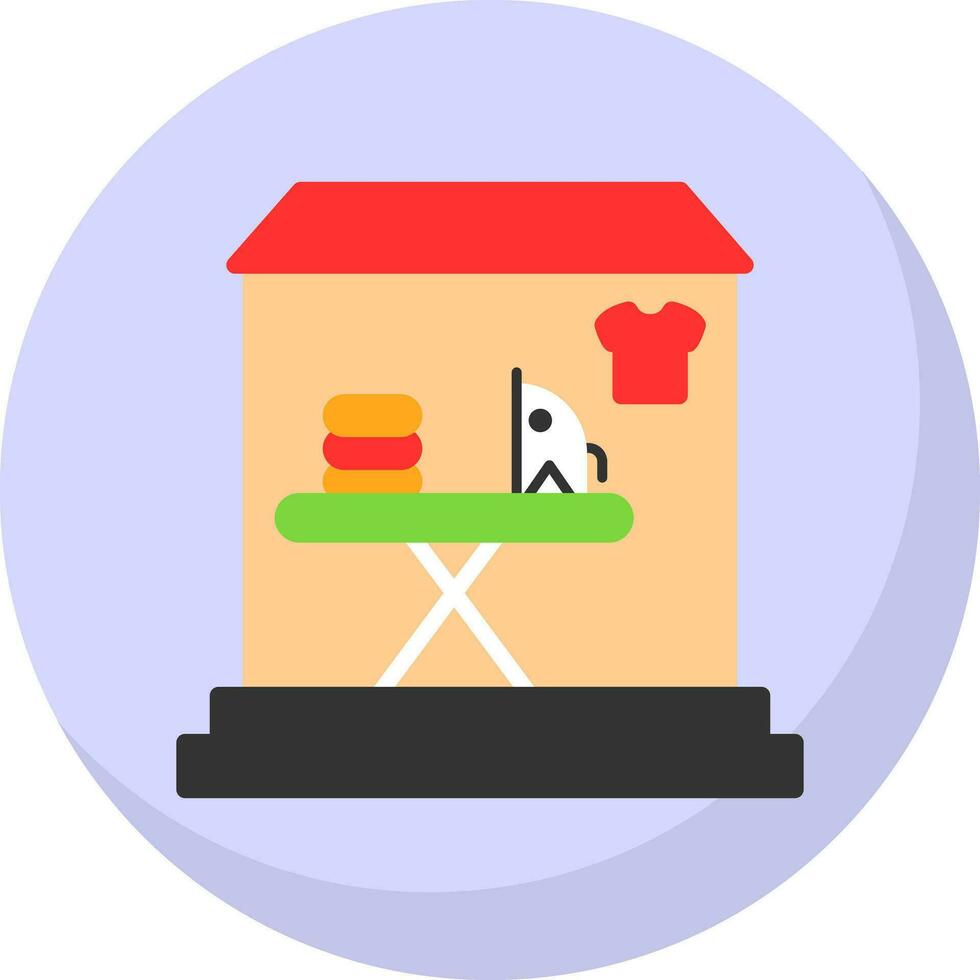 Laundry shop Vector Icon Design