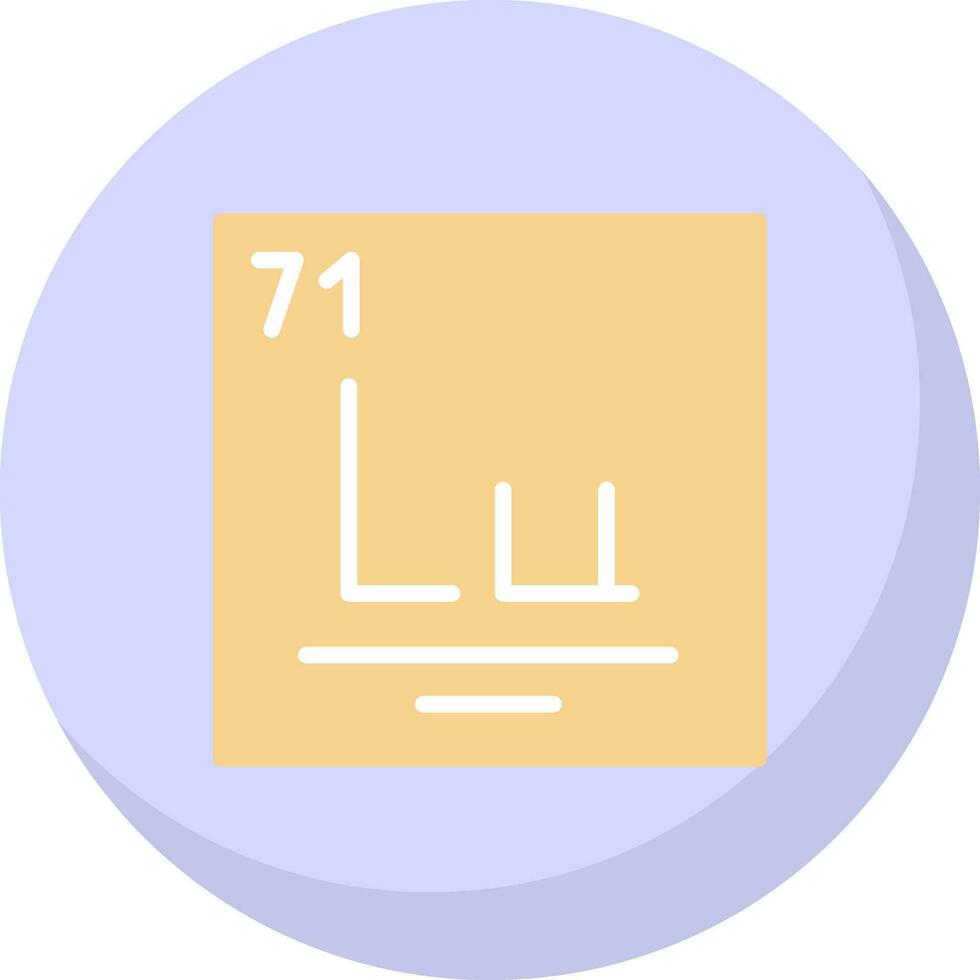 Lutetium Vector Icon Design