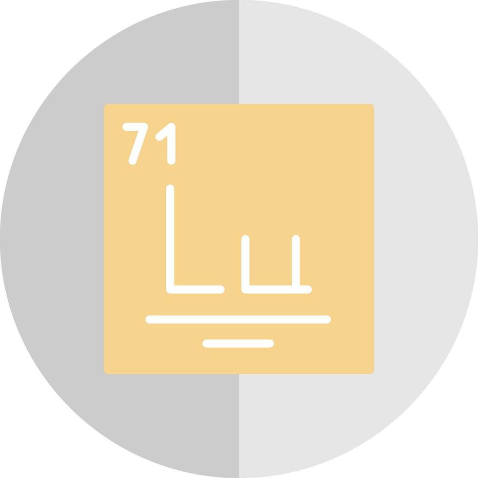 Lutetium Vector Icon Design