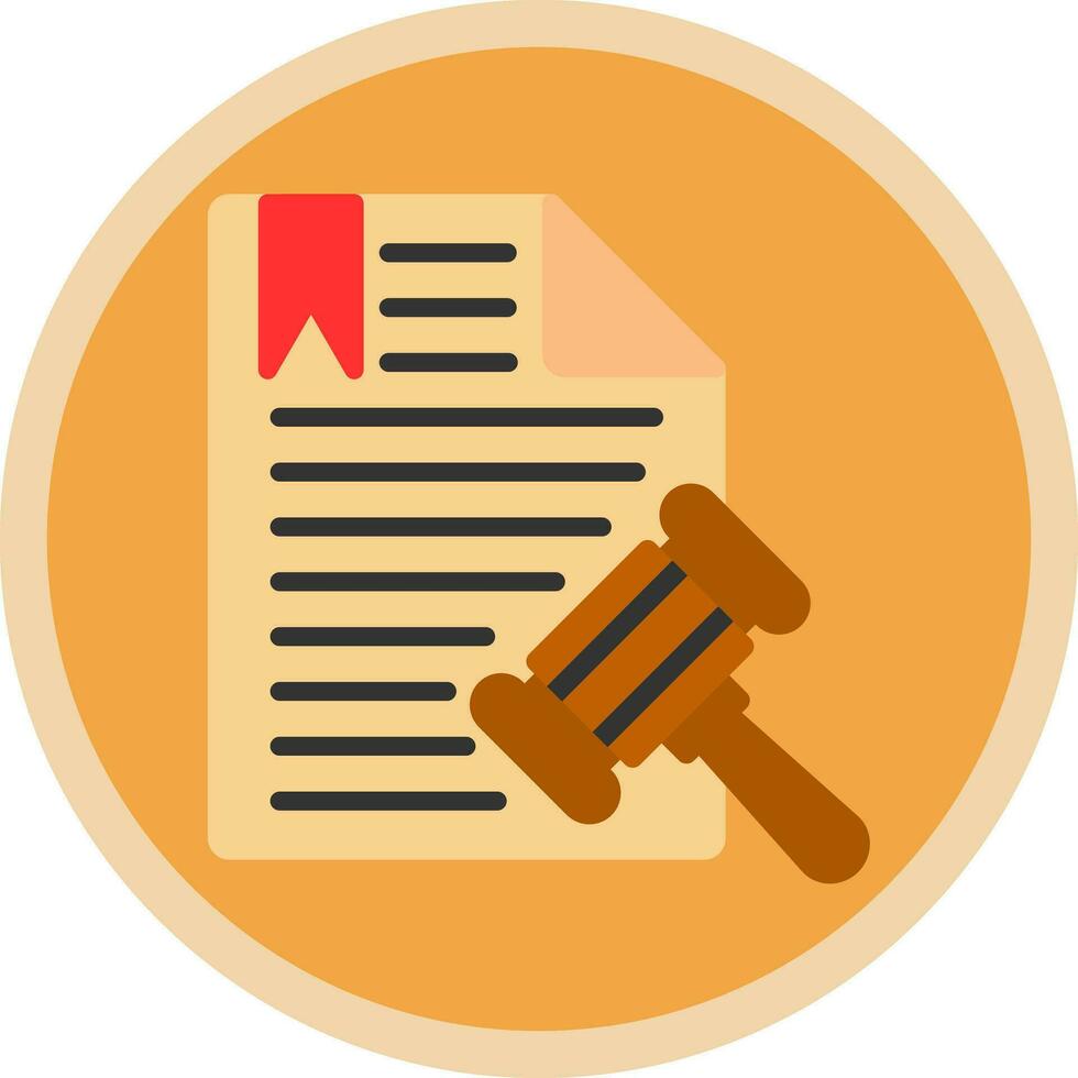 diseño de icono de vector de documento legal