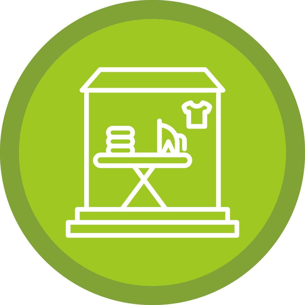 Laundry shop Vector Icon Design