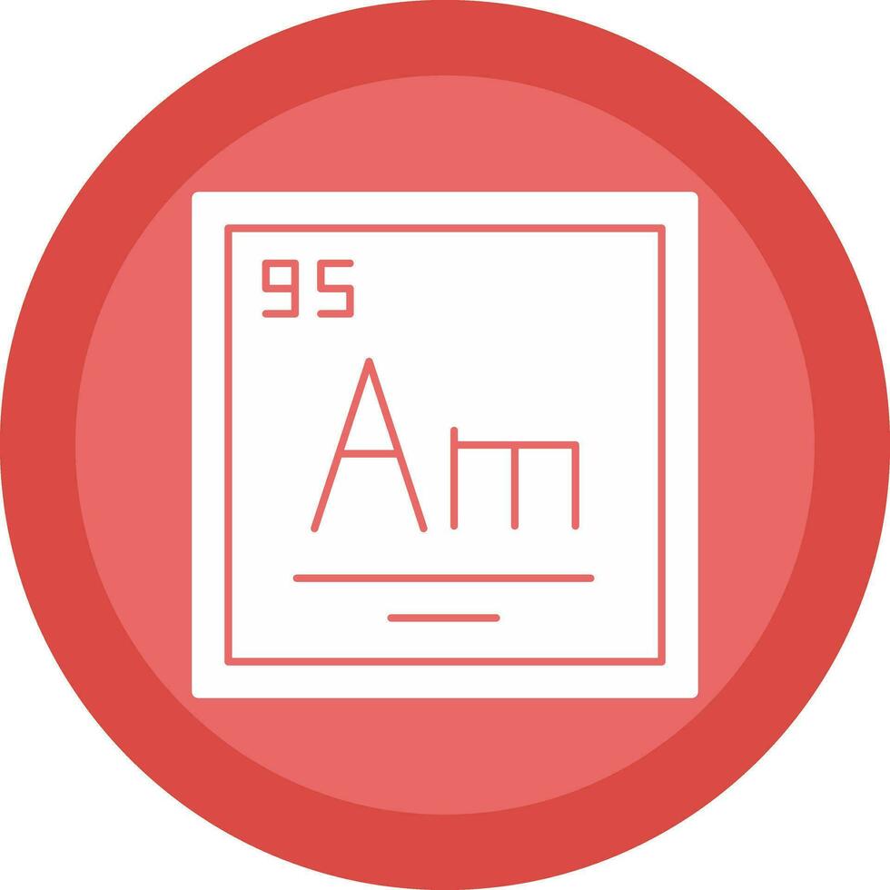 Americium Vector Icon Design