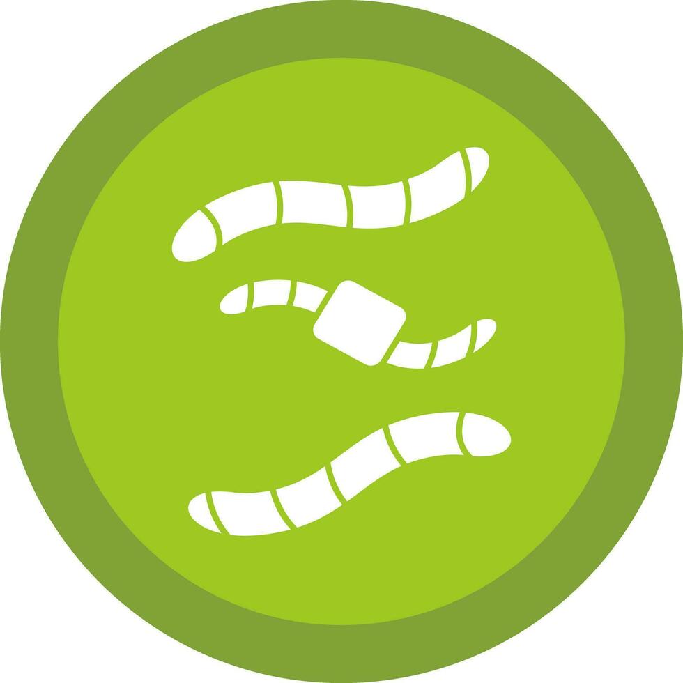 Worm Vector Icon Design