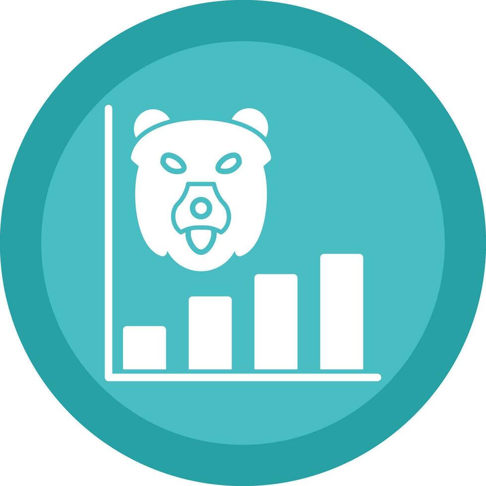 Bear market Vector Icon Design