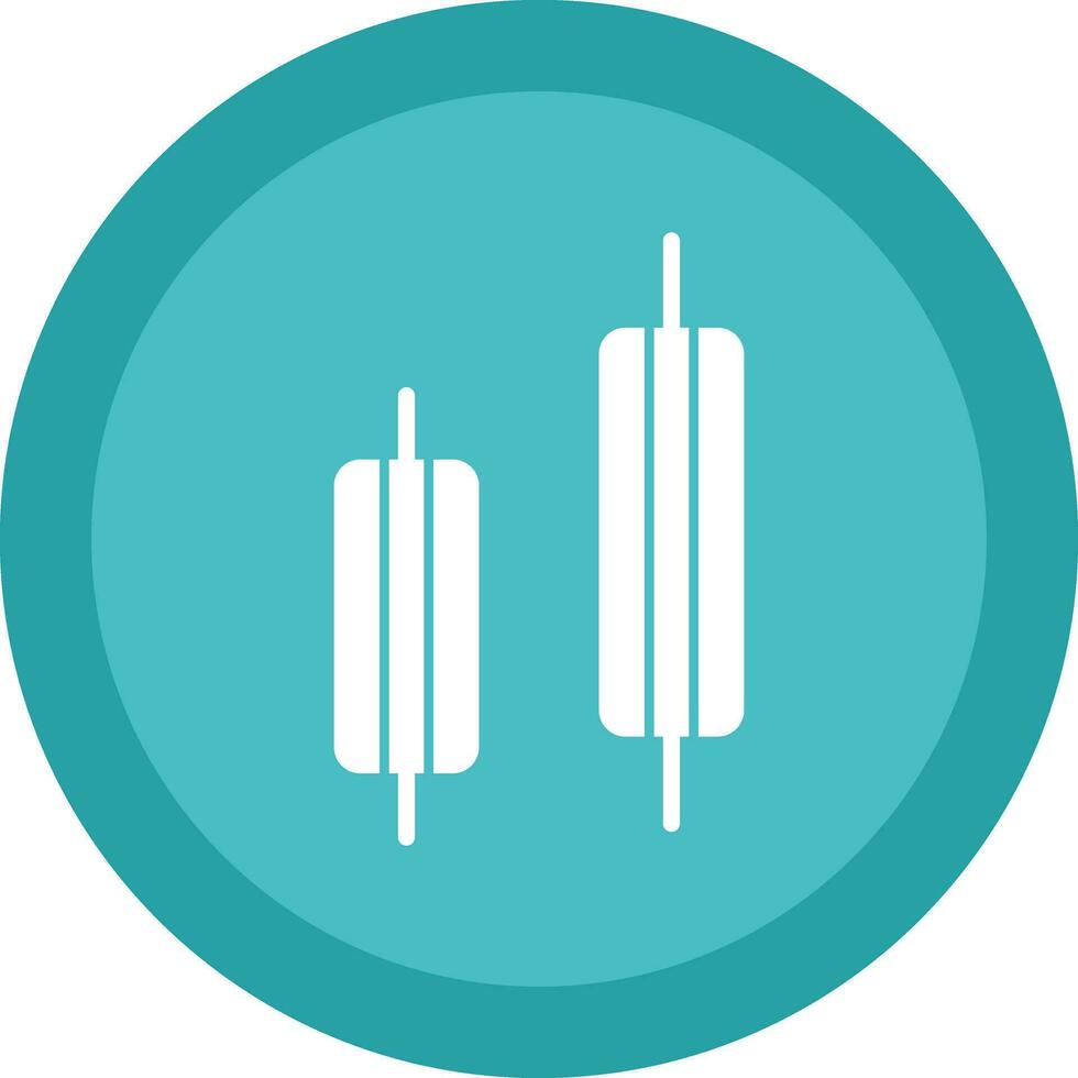 Bearish engulfing Vector Icon Design