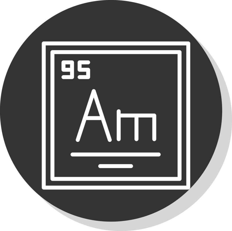 Americium Vector Icon Design