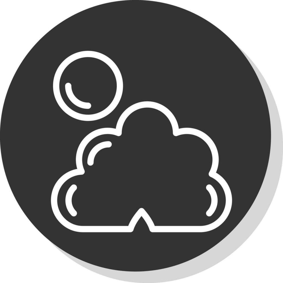 Dark cloud cover Vector Icon Design