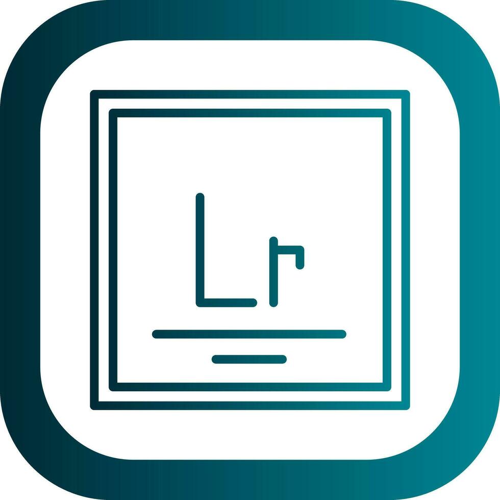 Lawrencium Vector Icon Design