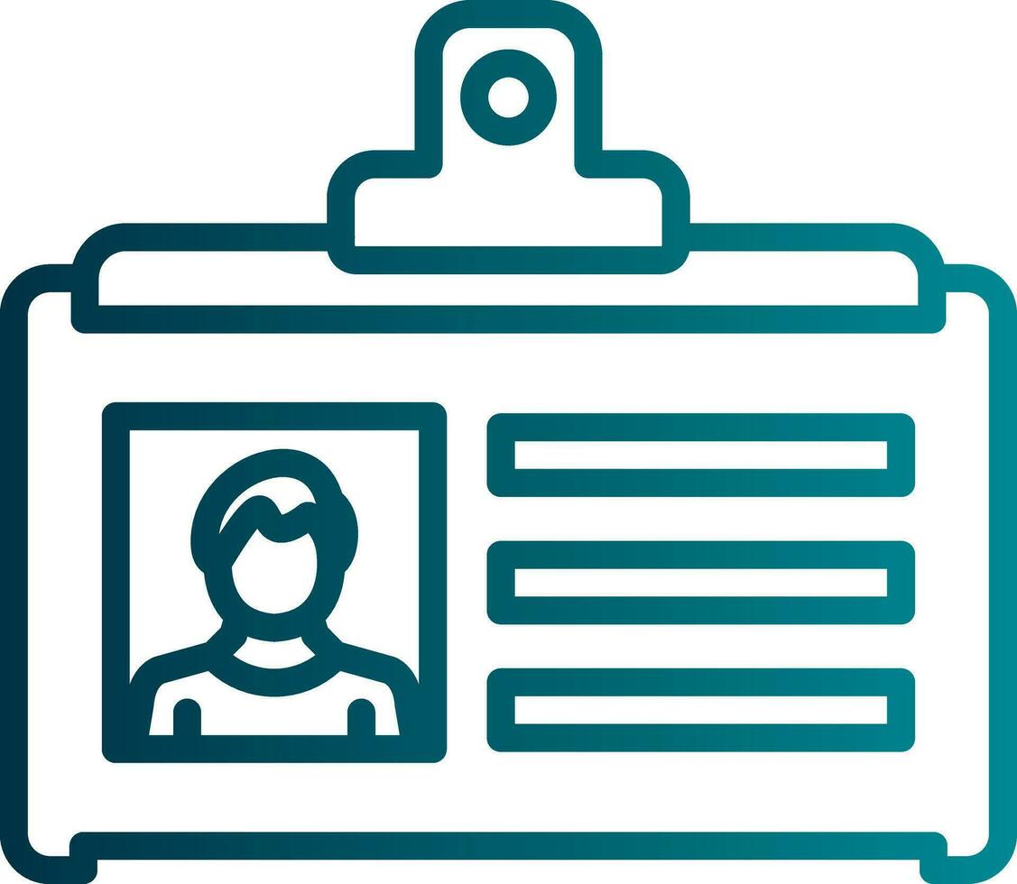 Id card Vector Icon Design